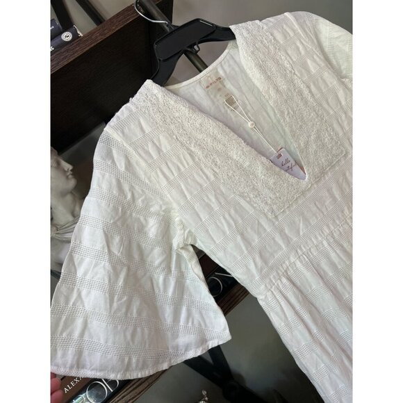 PQ Swim Juniper Eyelet Midi Dress Water Lily White Womens Size XS/S - Picture 7 of 11